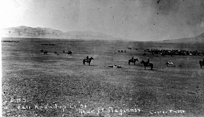 Fall roundup in 1886 near Ft. Maginnis