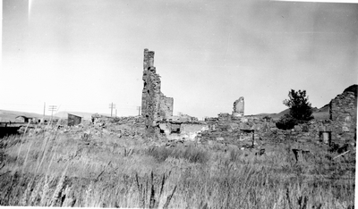Ruins of boy's school at St. Peters, September 1935