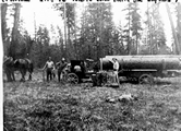 The first logging truck to come to Libby