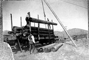 The first car load shipped out of Libby