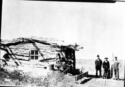 Homesteaders' shack on Clear Creek