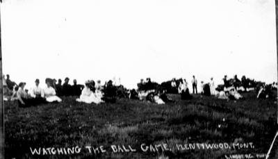 Watching the ball game, Plentywood, Mont.