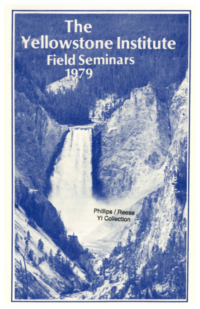 The Yellowstone Institute field seminars, 1979.