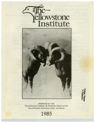 The Yellowstone Institute.
