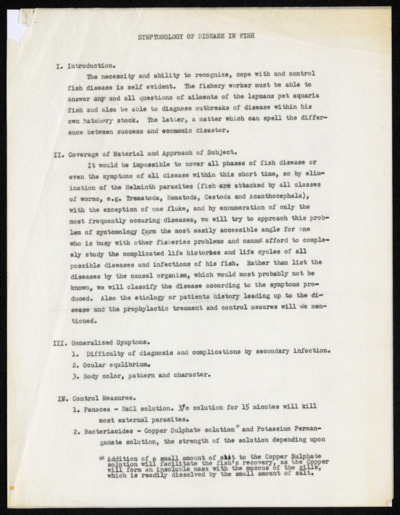 Limnology - diseases, parasites, weeds