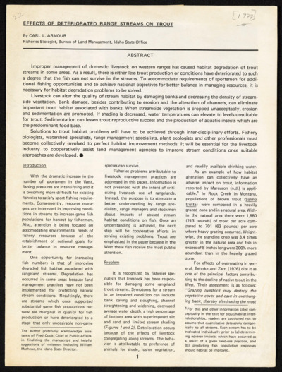 Limnology - vegetation in riparian areas