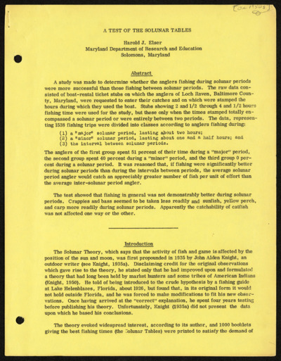 Fisheries management - Maryland