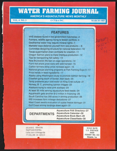 Conservation - aquaculture