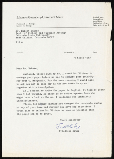 Middle East - Friedhelm Krupp - Freshwater Fishes of Saudi Arabia... manuscript