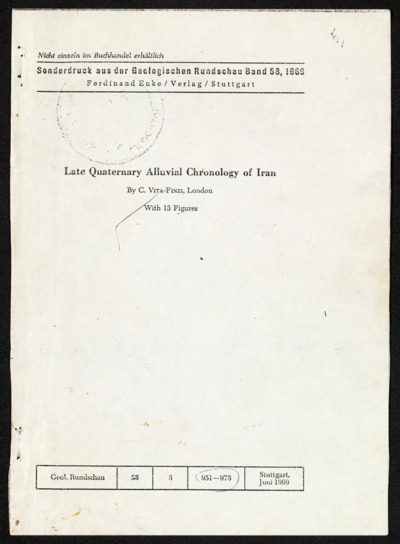 Middle East - fishes of Iran studies, papers, articles and correspondence