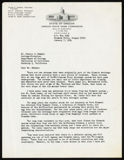 U.S. Northwest - Oregon - papers, research notes, reprints, correspondence