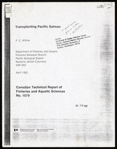 Pacific Salmon-Articles