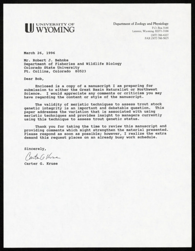 Yellowstone Cutthroat-Articles