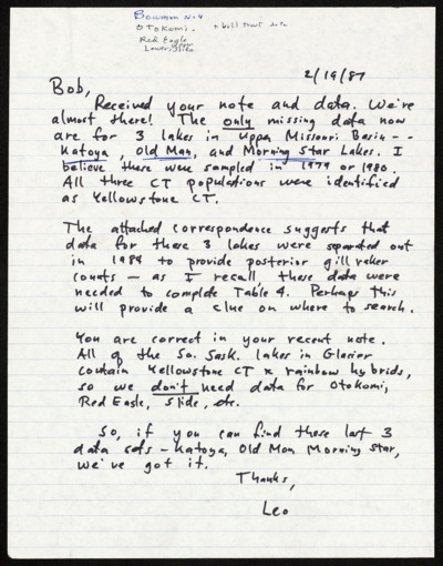 Yellowstone Cutthroat-Notes-Yellowstone/Glacier