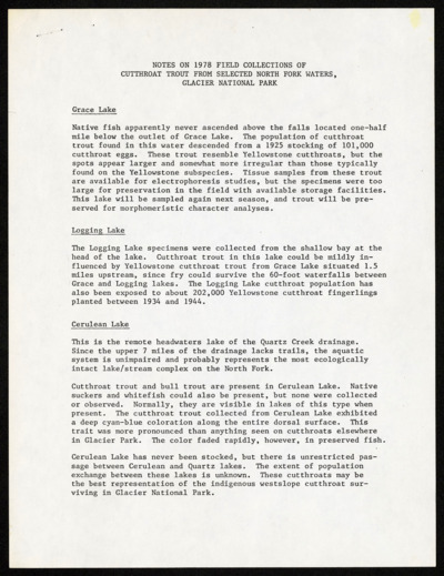 Colorado River Cutthroat-Notes