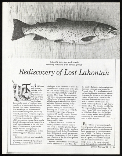 Published newspaper and journal articles