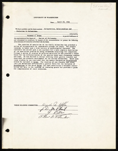 Raymond C. Simon - salmonidae - thesis, 1964