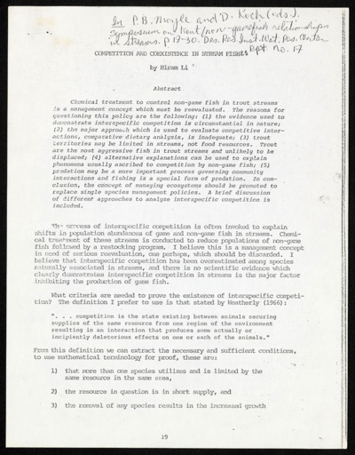 Papers of colleagues with notes or editing