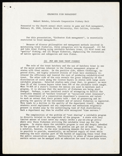 Symposia on fishes - announcements/schedules