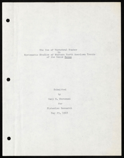 Collected papers - not Behnke students