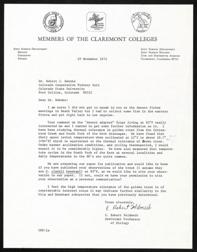 Assorted professional correspondence, 1972-1974