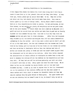 Existing Conditions on the Reservation