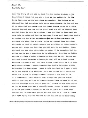 Document about the Treaty of 1855 and Act of 1895