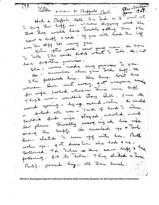 A Story about a Woman and Buffalo Bull