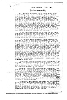 Biography about Chief Crowfoot - Before and After Being Chief