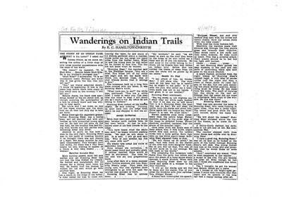 Newspaper Article - Story of Bennie James Shot Ribs