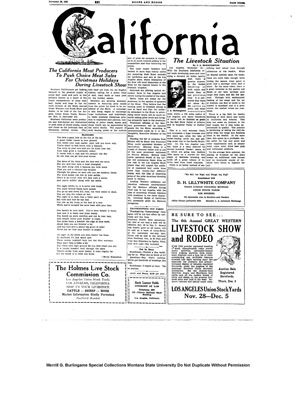 Newspaper Article about Meat Sales in California