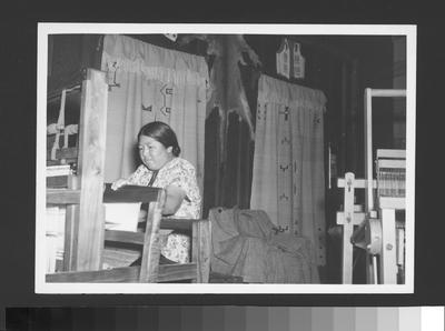 Arapaho Women Weaving