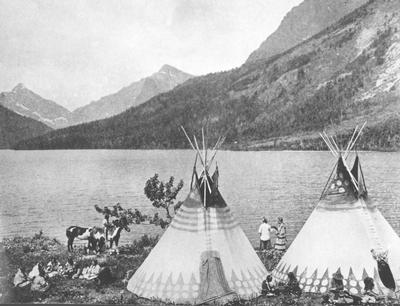 A Village by a Lake in Glacier National Park