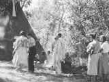 Bernadotte: Blackfeet Indians: exchange of Painted Lodge, 1938