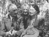 James Willard Schultz and Friends: in a Garden, 1939
