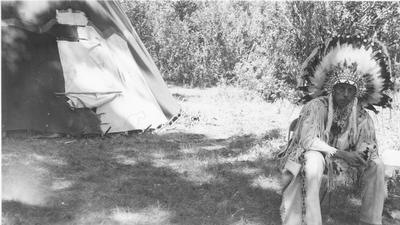 Bernadotte: Blackfeet Indians - Count Folke Bernadotte Nephew of King of Sweden at Blackfoot Reservation, 1939