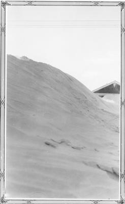 Browning, Montana Winter 1937 Snowdrift Over a House