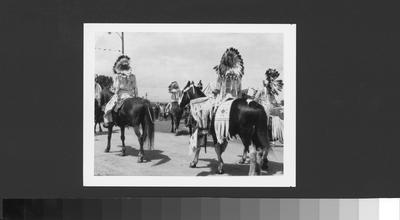 Indian Days 1965: Horsemen in full dress attire