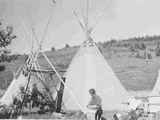 Blackfoot camp in Alberta, Canada, 1931