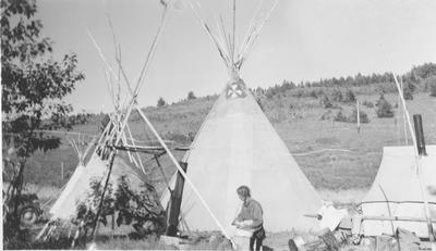 Blackfoot camp in Alberta, Canada, 1931