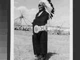 Black and white photo of Charlie Reevis Pikuni, 1927
