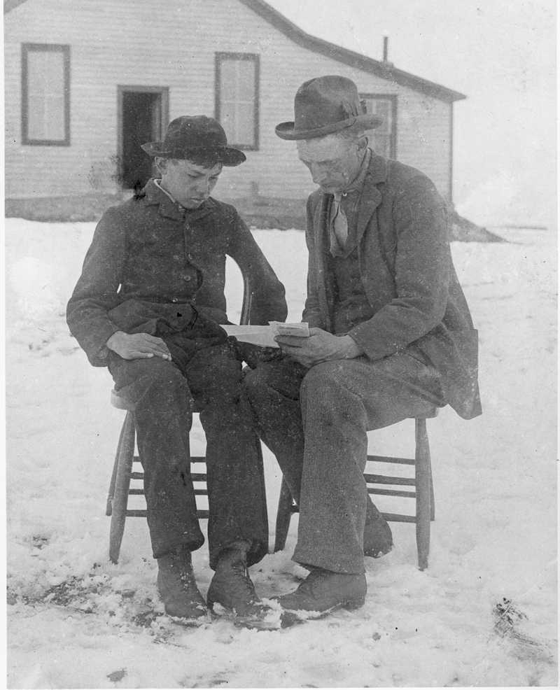 James Willard Schultz and Lone Wolf in 1894