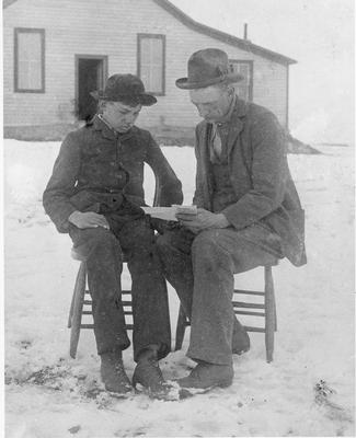 James Willard Schultz and Lone Wolf in 1894