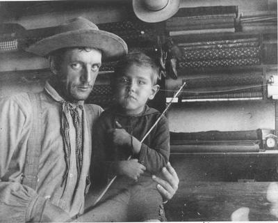 James Willard Schultz and Lone Wolf (Hart Merriam Schultz) in 1884