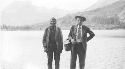 James Willard Schultz with Bear Head and Mrs. Bear Head: With Bear Head at Many Glaciers