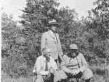 James Willard Schultz with General Hugh Scott and Mr. Campbell at Saint Mary