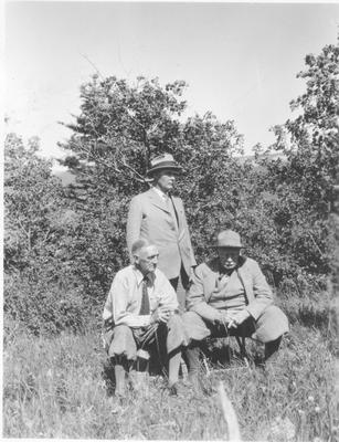 James Willard Schultz with General Hugh Scott and Mr. Campbell at Saint Mary