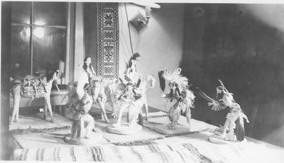 Indian Dolls - Horse Back and Dressed in Traditional Dress