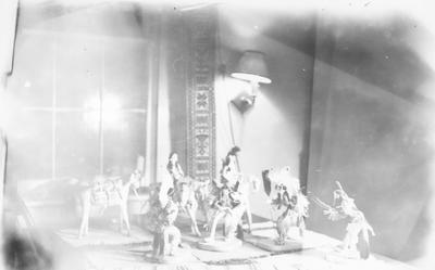 Several Indian Dolls Displayed on a Table