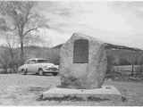 Large Boulder With a Plaque Marking the Birthplace of Sacajawea, Lemhi Valley, Idaho, 1948